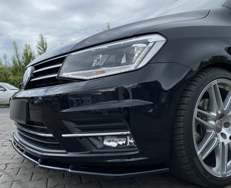 Maxton Front Ansatz für Volkswagen Caddy Mk. 4 schwarz Hochglanz VW-CA-4-FD1-G