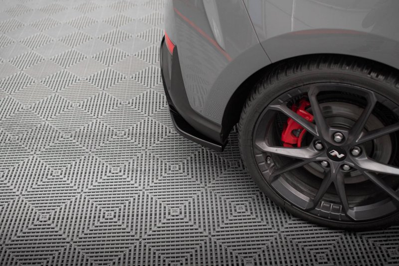 Maxton Heck Ansatz Flaps Diffusor V.5 Hyundai I30 N Hatchback Mk3 Facelift schwarz Hochglanz HY-I30-3F-N-RSD5-G