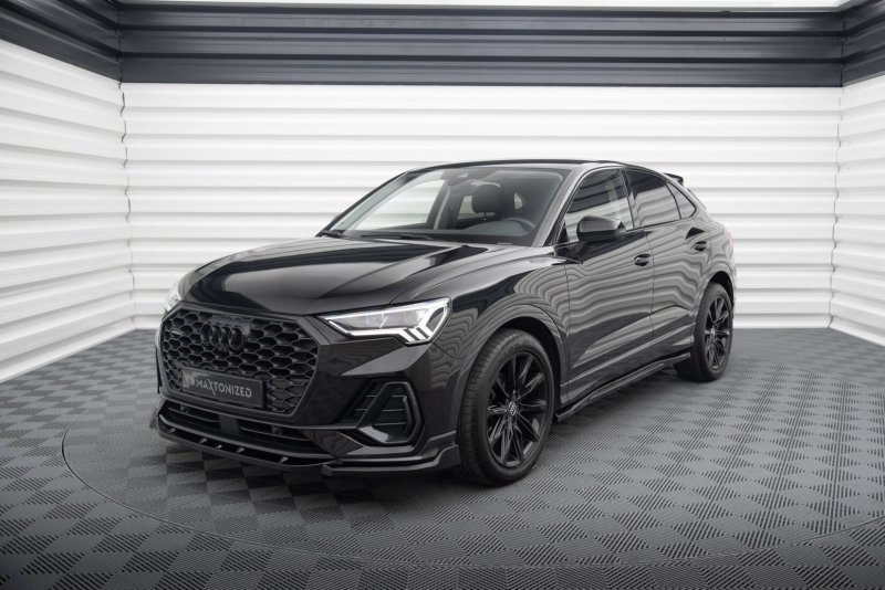 Maxton Front Ansatz V.2 Audi Q3 Sportback F3 schwarz Hochglanz AU-Q3-2-SB-FD2-G