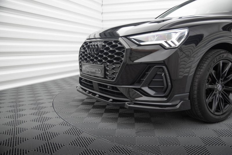 Maxton Front Ansatz V.2 Audi Q3 Sportback F3 schwarz Hochglanz AU-Q3-2-SB-FD2-G