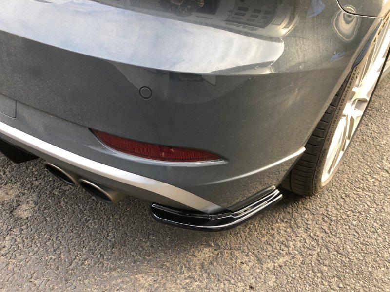 Maxton Heck Ansatz Flaps Diffusor für AUDI S3 8V FACELIFT schwarz Hochglanz AU-S3-3F-RSD1-G