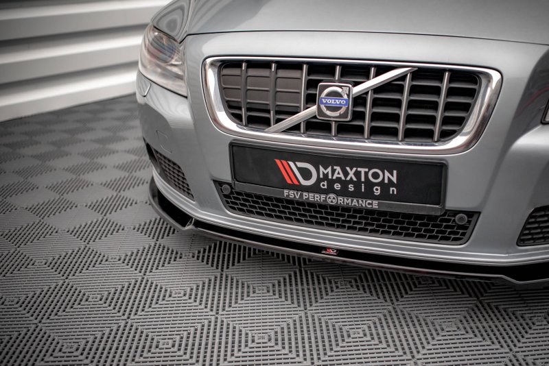 Maxton Front Ansatz V.2 für Volvo V70 Mk3 schwarz Hochglanz VO-V70-3-FD2-G