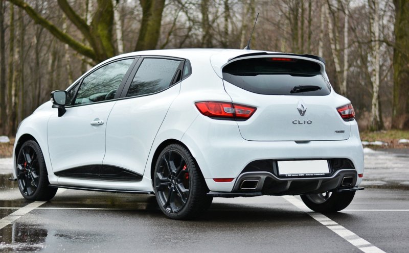 Maxton Spoiler CAP für RENAULT CLIO MK4 RS schwarz Hochglanz RE-CL-4-RS-CAP1-G