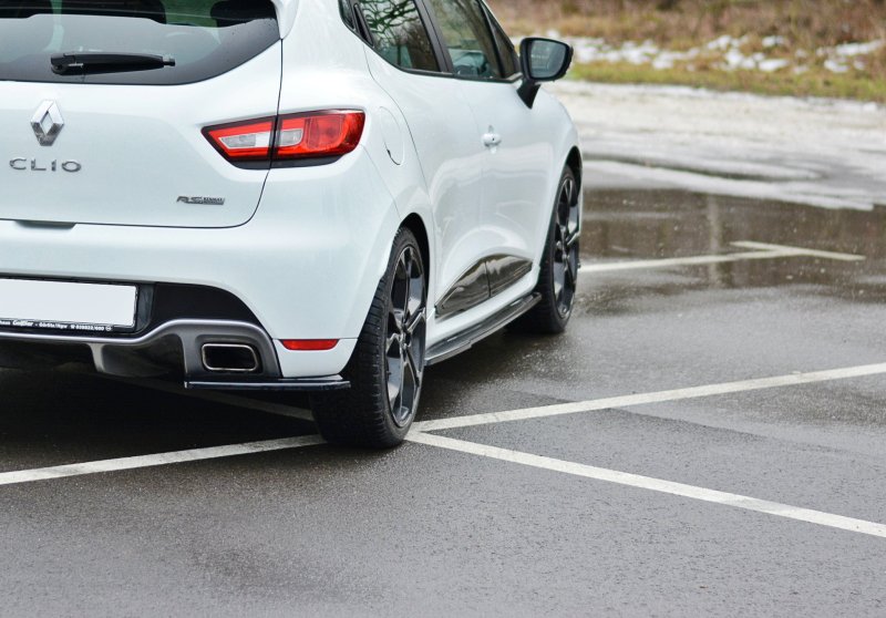 Maxton Seitenschweller Ansatz für RENAULT CLIO MK4 RS   schwarz Hochglanz RE-CL-4-RS-SD1-G