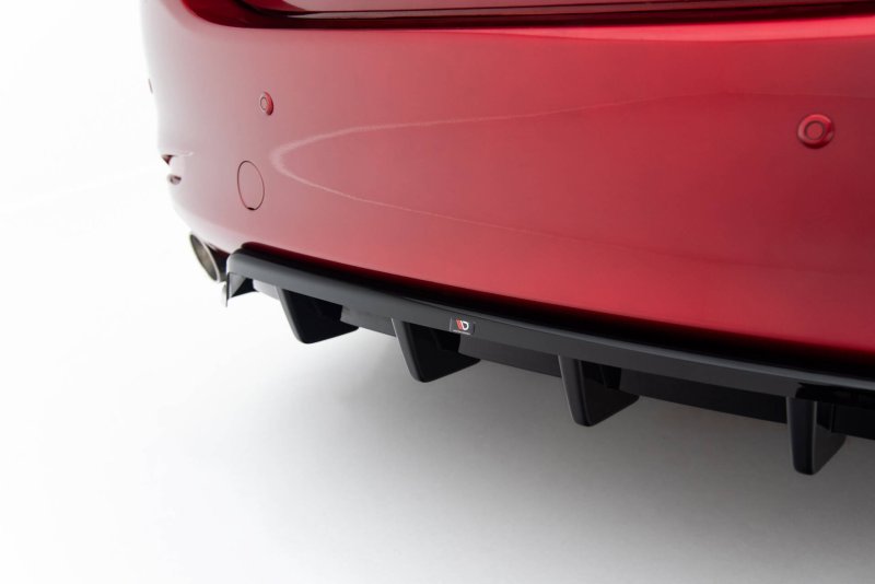 Maxton Mittlerer Cup Diffusor Heck Ansatz Mazda 6 Limousine Mk3 Facelift schwarz Hochglanz MA-6-3F2-RD1G+RD2-G