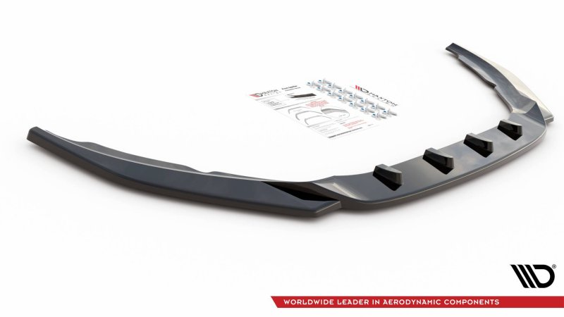 Maxton Front Ansatz V.2 für Volvo S60 R-Design Mk2 schwarz Hochglanz VO-S60-2F-RDESIGN-FD2-G