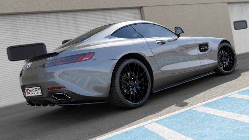 Maxton Diffusor Heck Ansatz Mercedes-AMG GT / GT S C190 Facelift schwarz Hochglanz ME-AMG-GT-1-RS1-G