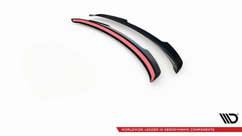 Maxton Spoiler CAP Abrisskante Mercedes-Benz A AMG-Line Hatchback W177 schwarz Hochglanz ME-A-177-AMGLINE-CAP1-G