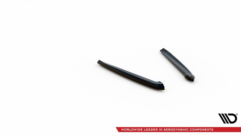 Maxton Heck Ansatz Flaps Diffusor für Porsche Panamera / Panamera Diesel 970 schwarz Hochglanz PO-PA-970-RSD1-G