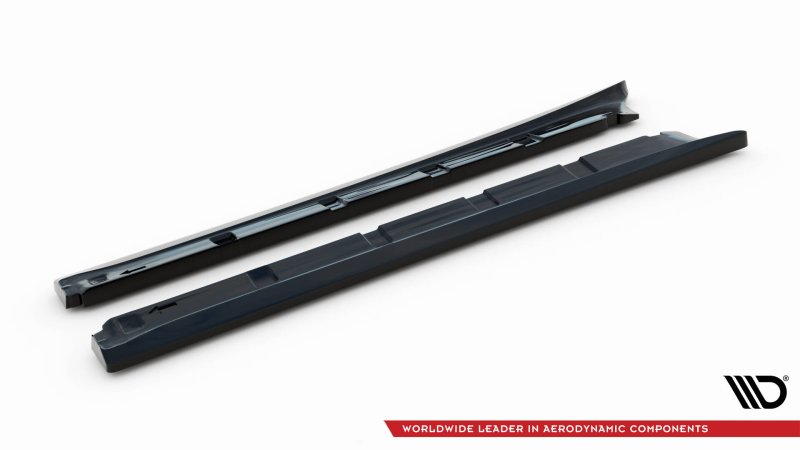 Maxton Seitenschweller Ansatz Porsche Boxster 987 schwarz Hochglanz PO-BO-S-987-SD1-G