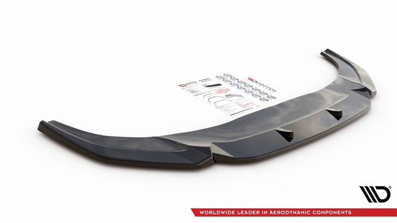Maxton Front Ansatz V.1 für Audi Q3 Sportback S-Line schwarz Hochglanz AU-Q3-2-SLINE-SB-FD1-G
