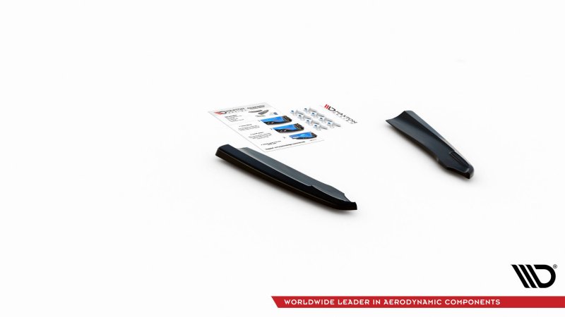 Maxton Heck Ansatz Flaps Diffusor für Mercedes-Benz GLC Coupe AMG-Line C253 Facelift schwarz Hochglanz ME-GLC-C253F-AMGLINE-RSD1-G