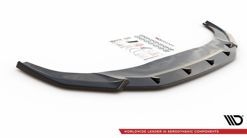 Maxton Front Ansatz V.2 für Audi Q3 Sportback S-Line schwarz matt AU-Q3-2-SLINE-SB-FD2-T