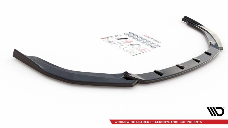 Maxton Front Ansatz für Toyota Corolla GR Sport Hatchback XII schwarz Hochglanz TO-CO-12-HB-GR-FD1-G