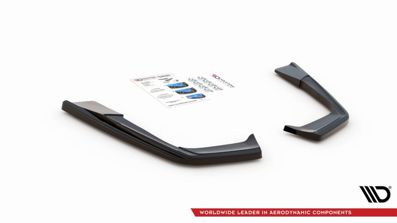 Maxton Heck Ansatz Flaps Diffusor für Mercedes-AMG C 63 AMG Coupe C205 Facelift schwarz Hochglanz ME-C-205F-AMG-C-RSD1-G