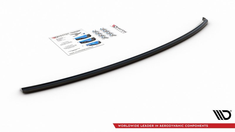 Maxton Mittlerer Diffusor Heck Ansatz für Audi A4 B8 Avant schwarz Hochglanz AU-A4-B8-AV-RD1-G