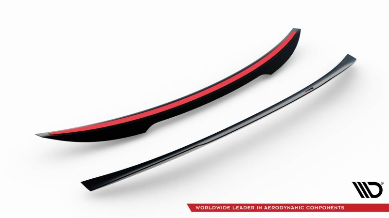 Maxton Spoiler CAP Abrisskante Jaguar XE R-Dynamic X760 Facelift schwarz Hochglanz JA-XE-1F-RDYNAMIC-CAP1-G