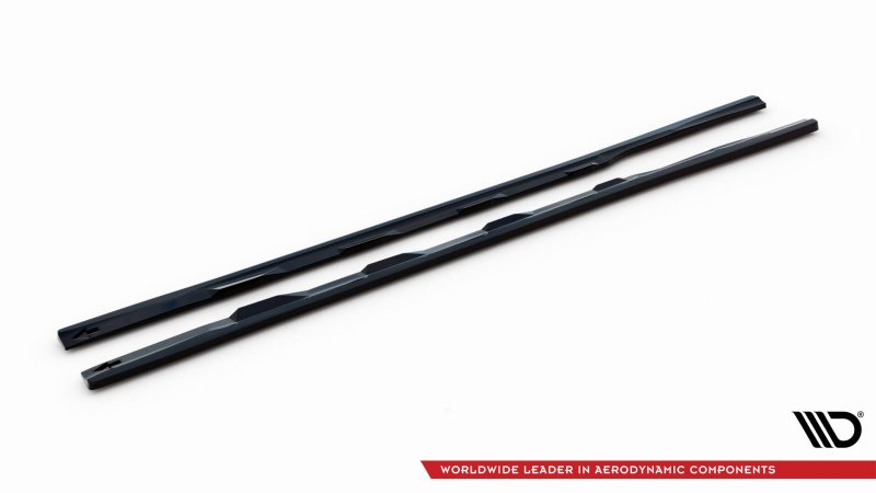 Maxton Seitenschweller Ansatz V.3 Audi A7 S-Line / S7 C7 schwarz Hochglanz AU-A7-C7-SD1-G