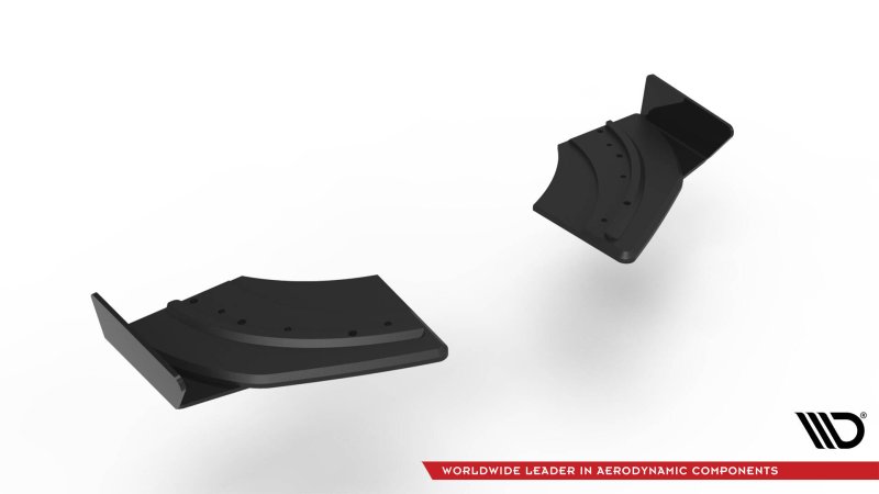 Maxton Street Pro Heck Ansatz Flaps Diffusor + Flaps VW Scirocco R Mk3 schwarz Hochglanz VWSC3RCNC-RSD1BRB+RSF1-G