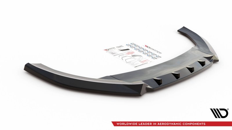Maxton Front Ansatz V.1 für Cupra Leon schwarz Hochglanz CU-LE-1-FD1-G
