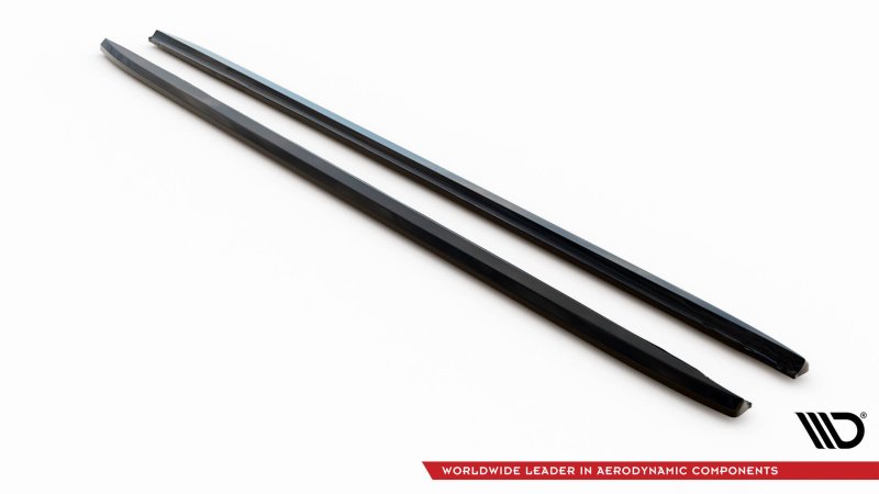 Maxton Seitenschweller Ansatz V.3 Audi A4 / A4 S-Line / S4 B8 schwarz Hochglanz AU-A4-B8F-COMP-SD1-G