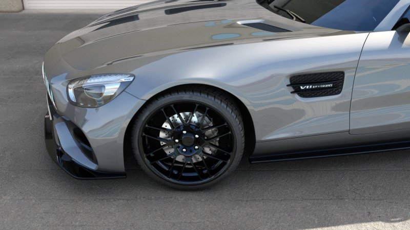 Maxton Front Ansatz Mercedes-AMG GT S C190 Facelift schwarz Hochglanz ME-AMG-GTS-1-FD1-G