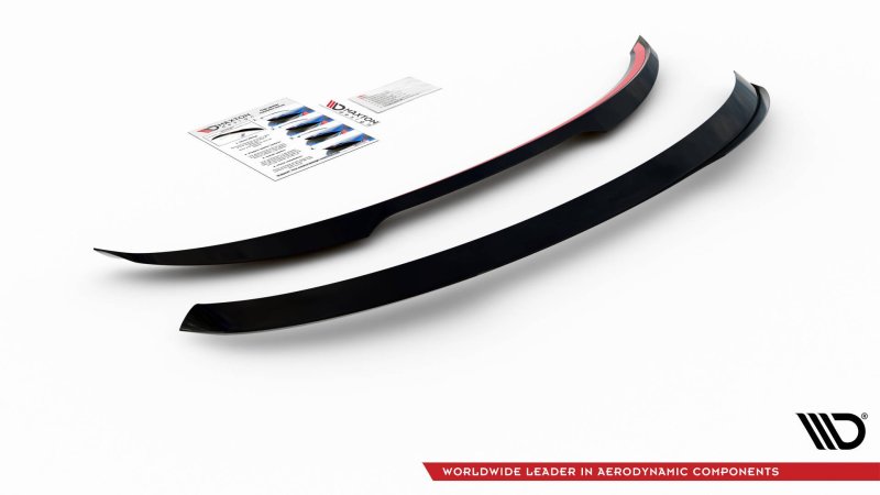 Maxton Spoiler CAP für Ford Focus ST-Line Kombi Mk4 schwarz Hochglanz FO-FO-4-STLINE-ES-CAP1-G