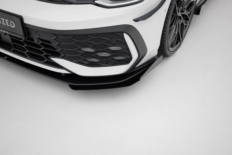 Maxton Flaps VW Golf GTI / GTE / R-Line Mk8 Facelift schwarz Hochglanz VWGO8FGTICNC-FSF1-G