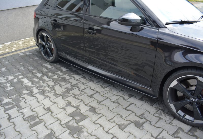 Maxton Sport Seitenschweller Ansatz für V.1 für Audi RS3 8V FL Sportback AU-RS3-8VF-CNC-SD1