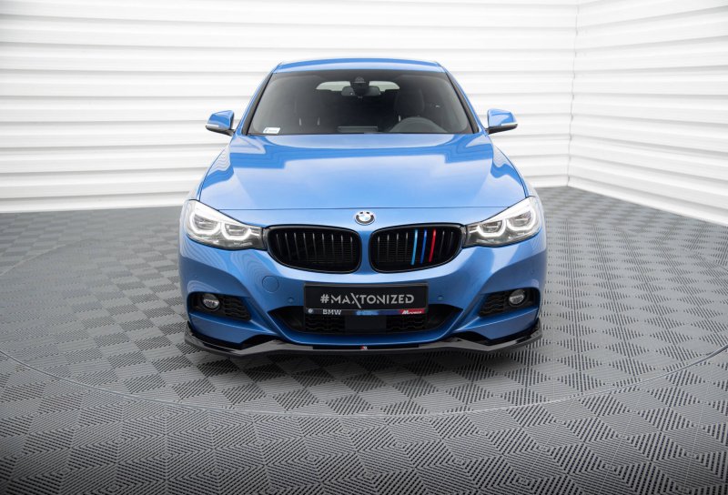 Maxton Front Ansatz V.2 BMW 3er GT M-Paket F34 schwarz Hochglanz BM-3-34-GT-MPACK-FD2-G