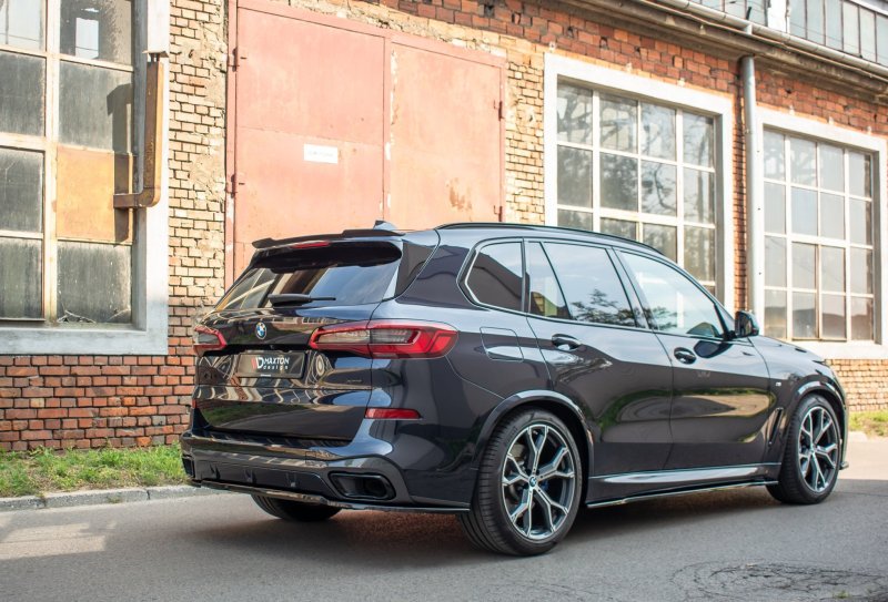Maxton Spoiler CAP für BMW X5 G05 M Paket schwarz Hochglanz BM-X5-05-MPACK-CAP1-G