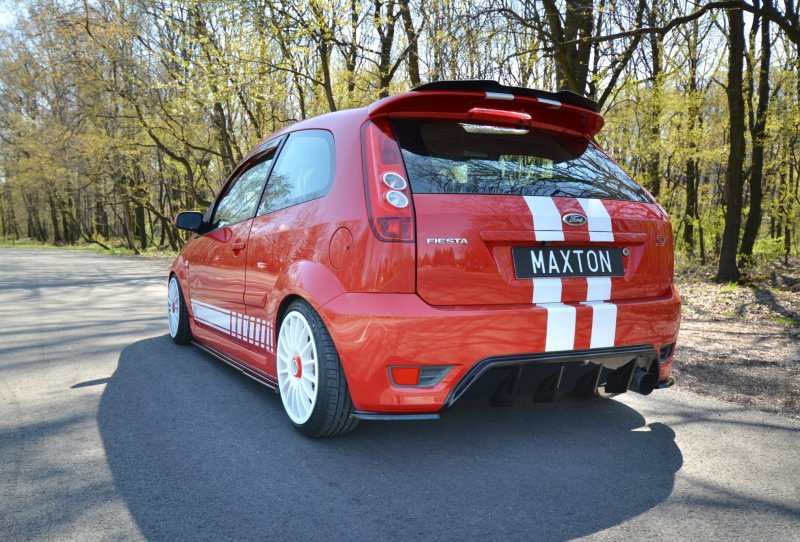 Maxton Diffusor Heck Ansatz für Ford Fiesta ST Mk6 schwarz Hochglanz FO-FI-6-ST-RS1-G