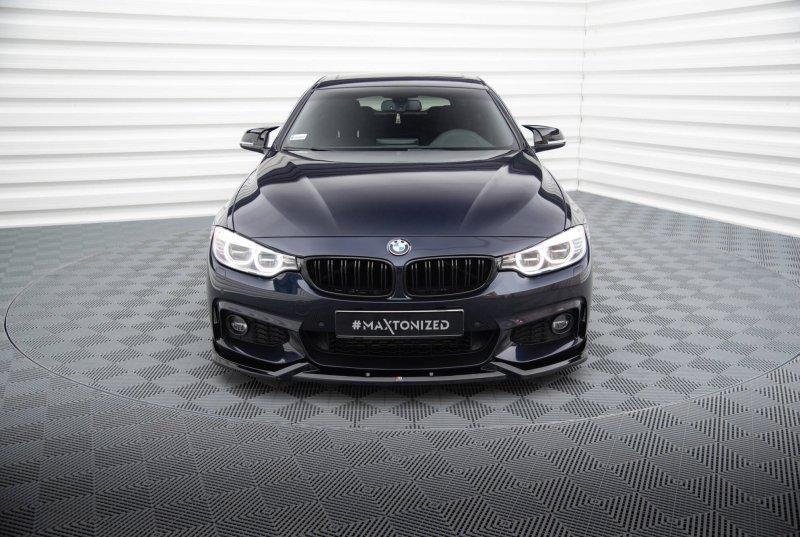 Maxton Front Ansatz V.5 BMW 4er Coupe / Gran Coupe / Cabrio M-Paket F32 / F36 / F33 schwarz Hochglanz BM-4-F36-GC-MPACK-FD1-G