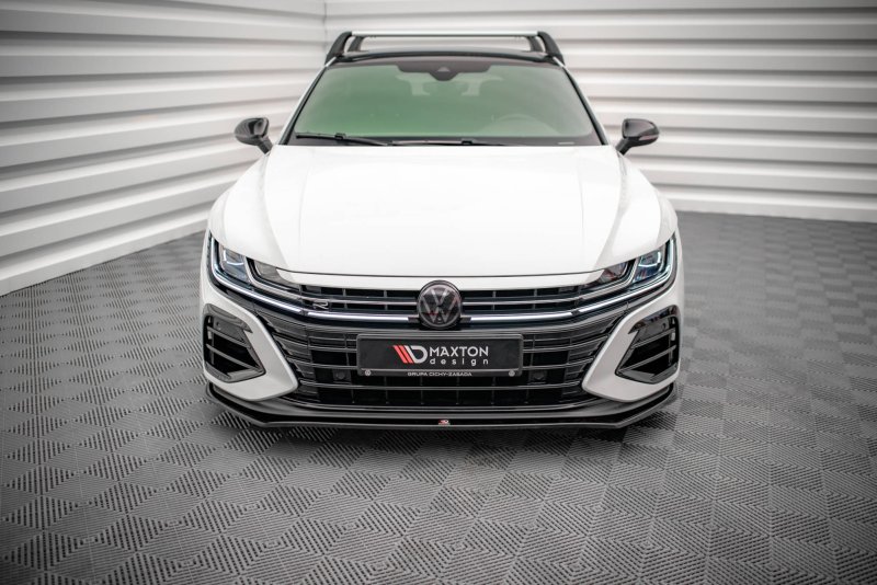 Maxton Front Ansatz V.3 für Volkswagen Arteon R schwarz Hochglanz VW-AR-1F-R-FD3-G