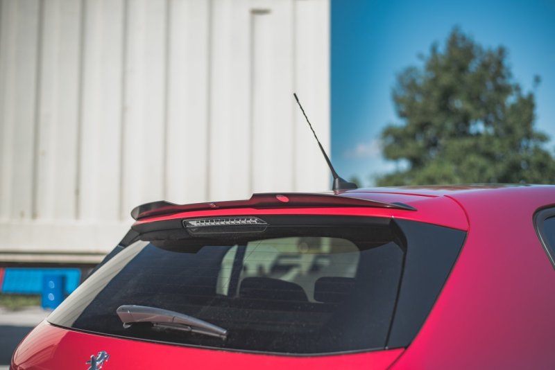 Maxton Spoiler CAP für Peugeot 308 GT Mk2 Facelift schwarz Hochglanz PE-308-2F-GT-CAP1-G