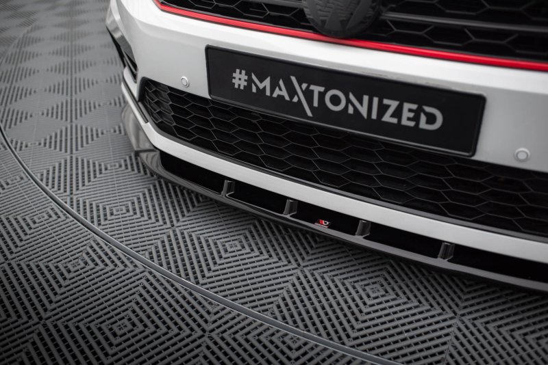 Maxton Front Ansatz V.2 VW Passat GT B8 Facelift USA schwarz Hochglanz VW-PA-B7-GT-FD2-G