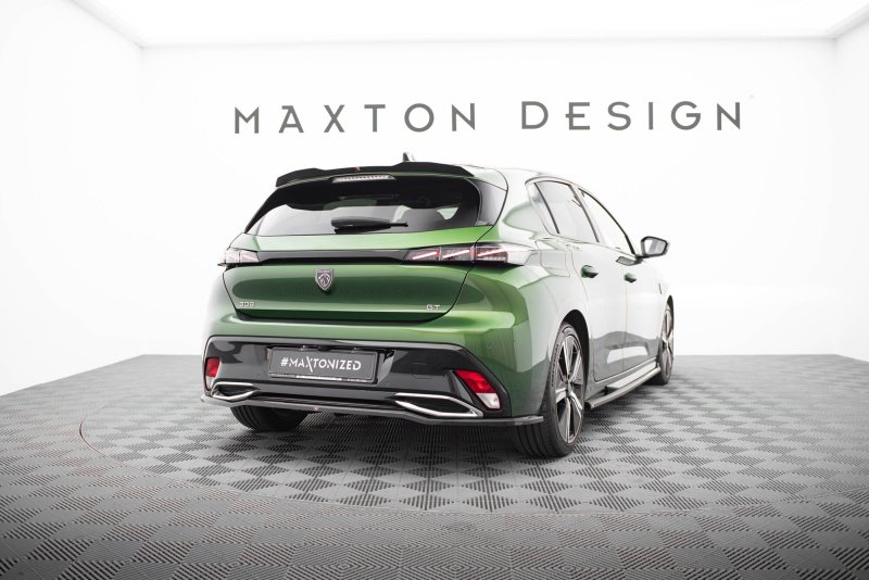 Maxton Spoiler CAP Abrisskante Peugeot 308 GT Hatchback Mk3 schwarz Hochglanz PE-308-3-GT-CAP1-G