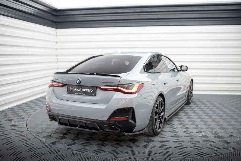 Maxton Heck Ansatz Flaps Diffusor V.2 BMW M440i Gran Coupe G26 schwarz Hochglanz BM-4-G26-MPACK-GC-RSD4-G