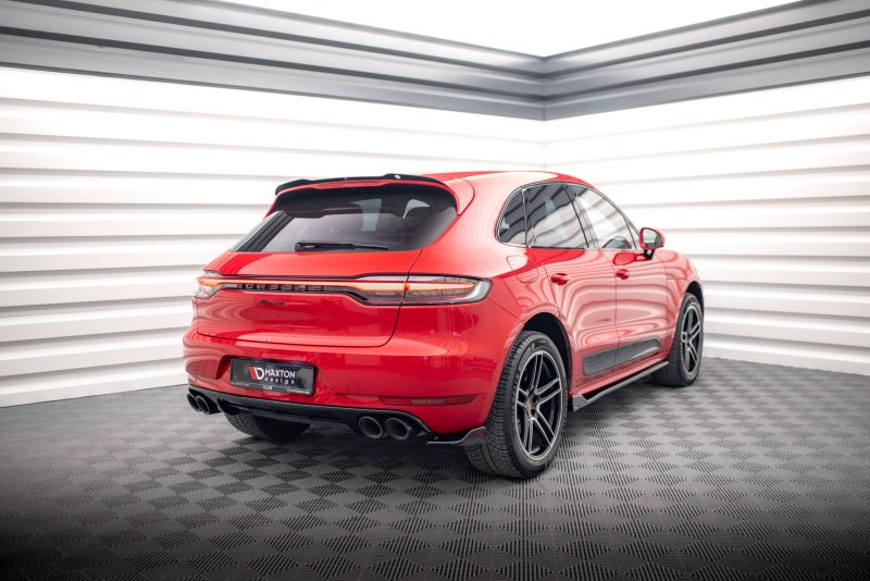 Maxton Spoiler CAP für Porsche Macan Mk1 Facelift schwarz Hochglanz PO-MA-1F-CAP1-G