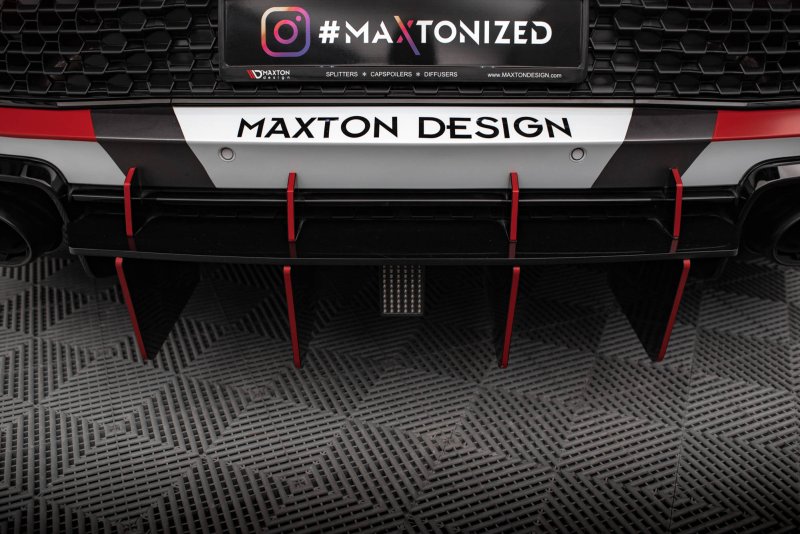 Maxton Street Pro Heckschürze für Audi R8 Mk2 Facelift AUR82FCNC-RS1B