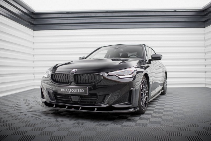 Maxton Front Ansatz V.1 BMW 2 Coupe G42 schwarz Hochglanz BM-2-G42-FD1-G