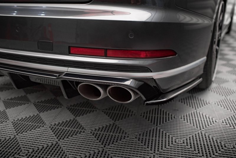 Maxton Heck Ansatz Flaps Diffusor V.2 für Audi S8 D5 schwarz Hochglanz AU-S8-D5-RSD2-G