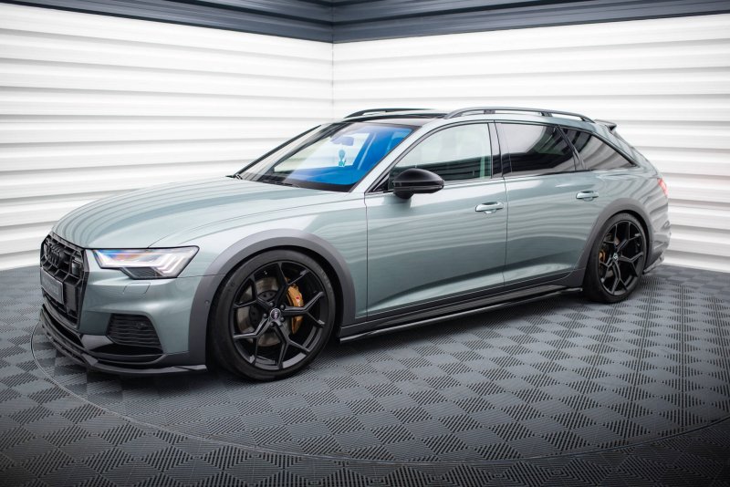 Maxton Seitenschweller Ansatz Audi A6 Allroad C8 schwarz Hochglanz AU-A6-C8-AR-SD1-G