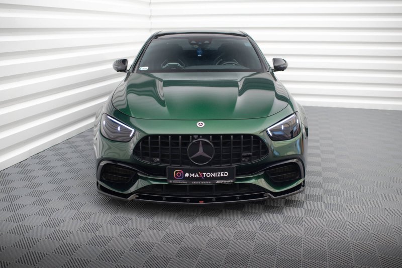 Maxton Front Ansatz V.2 Mercedes-AMG E63 W213 Facelift schwarz Hochglanz ME-E-213F-63-FD2-G