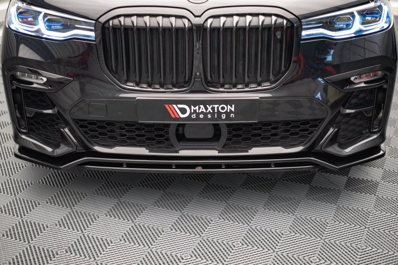 Maxton Front Ansatz V.1 für BMW X7 M G07 schwarz Hochglanz BM-X7-07-M-FD1G+FD1R-G