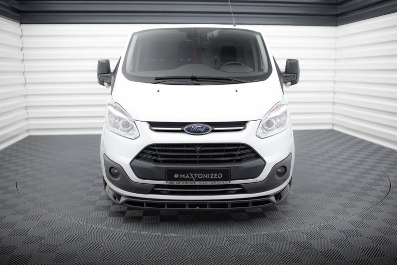 Maxton Front Ansatz Ford Transit Custom Mk1 schwarz Hochglanz FO-TRC-1-FD1G+FD1R-G
