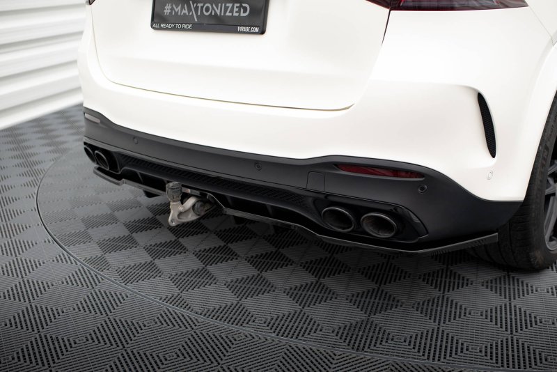 Maxton Mittlerer Cup Diffusor Heck Ansatz Mercedes-AMG GLE 53 W167 / W167 Facelift schwarz Hochglanz ME-GLE-X167-53-RD1G+RD2-G