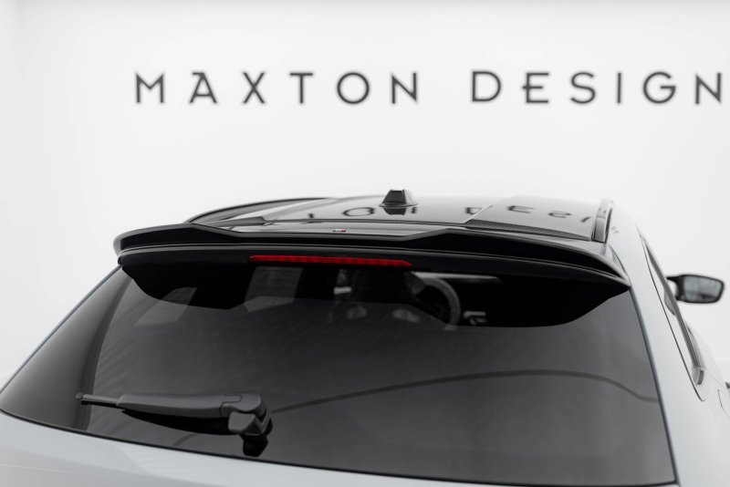 Maxton Spoiler CAP Abrisskante 3D BMW 3er Standard / M340 / M-Paket / M3 Touring G21 / G81 schwarz Hochglanz BM-M3-G81-CAP1-G