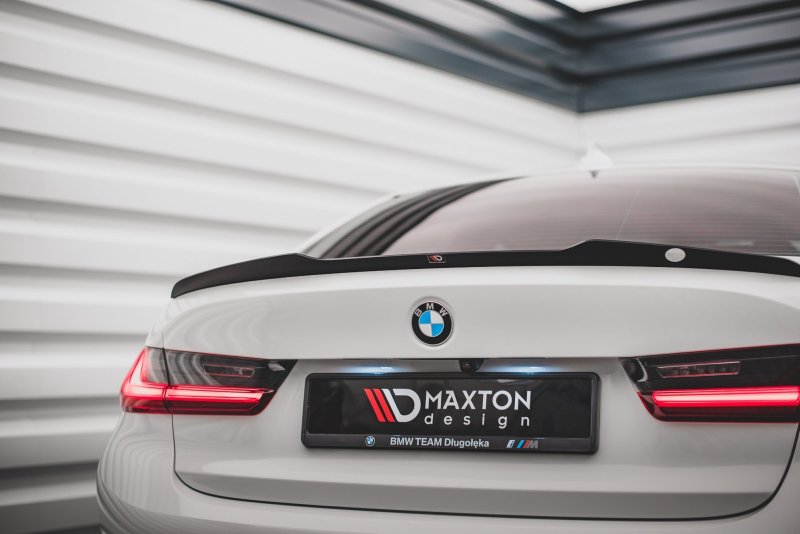 Maxton Spoiler CAP für BMW 3er G20 schwarz Hochglanz BM-3-20-CAP1-G