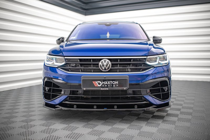 Maxton Front Ansatz V.3 für Volkswagen Tiguan R / R-Line Mk2 Facelift schwarz Hochglanz VW-TI-2F-R-FD3-G